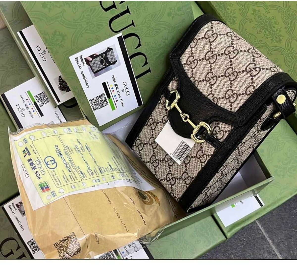 Sacoche Gucci avec carton