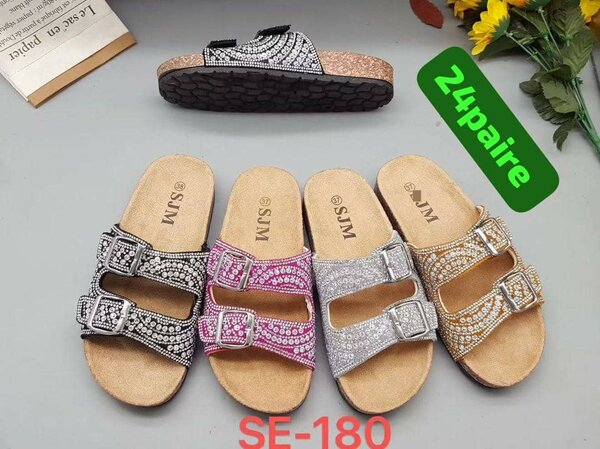 Sandales strass confort femme