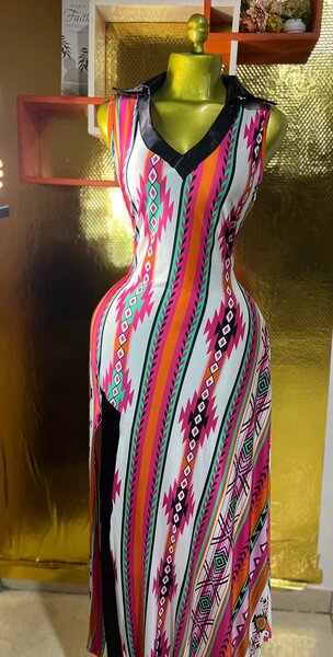 Robe Longue Éthnique Femme