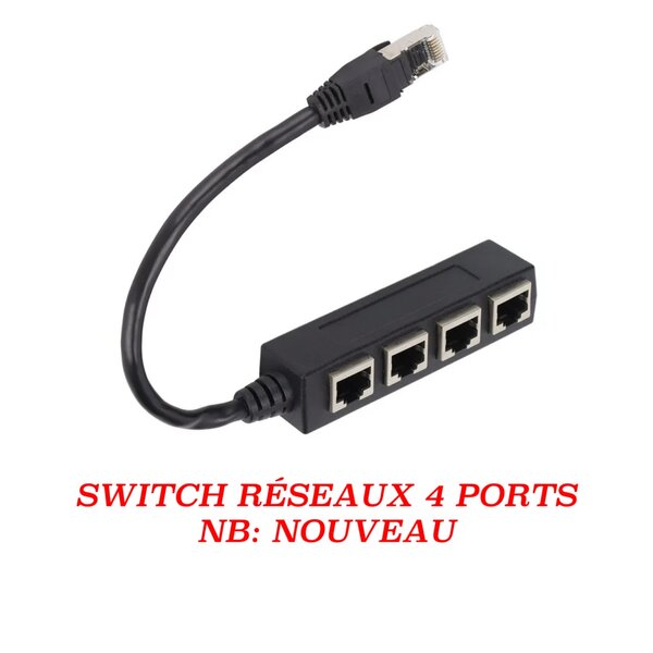 Switch 4 ports sans alimentations