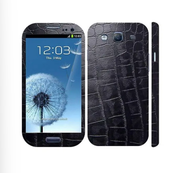 Samsung Galaxy S3 Black Crocodile Leather Texture Mobile Skin
