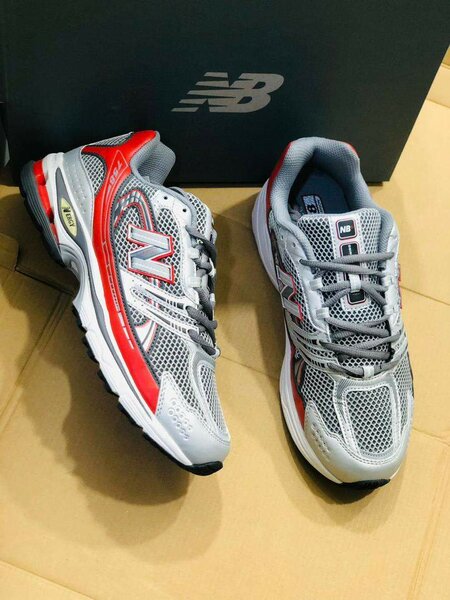 Basket New Balance Gris Rouge