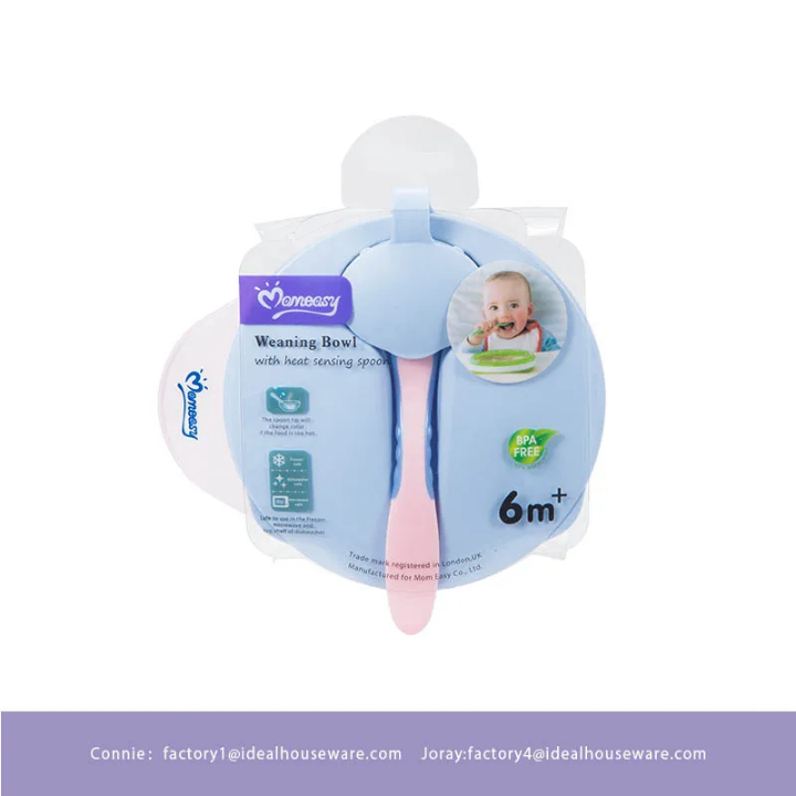 Bols pour bébé 6m+ avec cuillère thermosensible