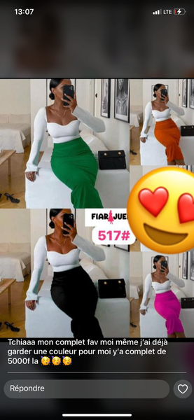 Complet jupe et haut