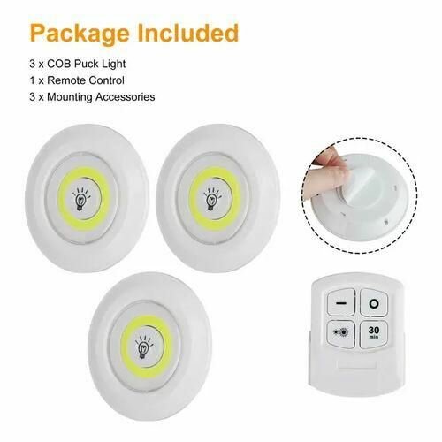 Éclairage COB avec télécommande