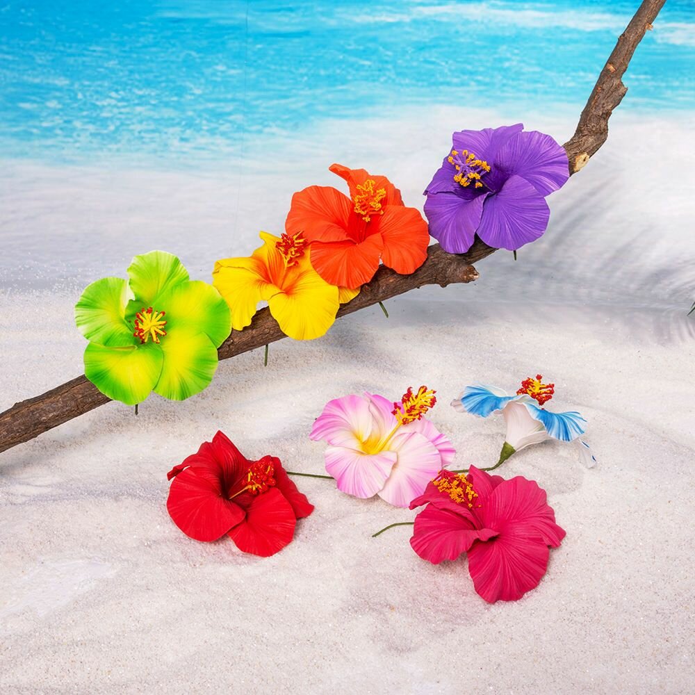 Fleurs artificielles tropicales