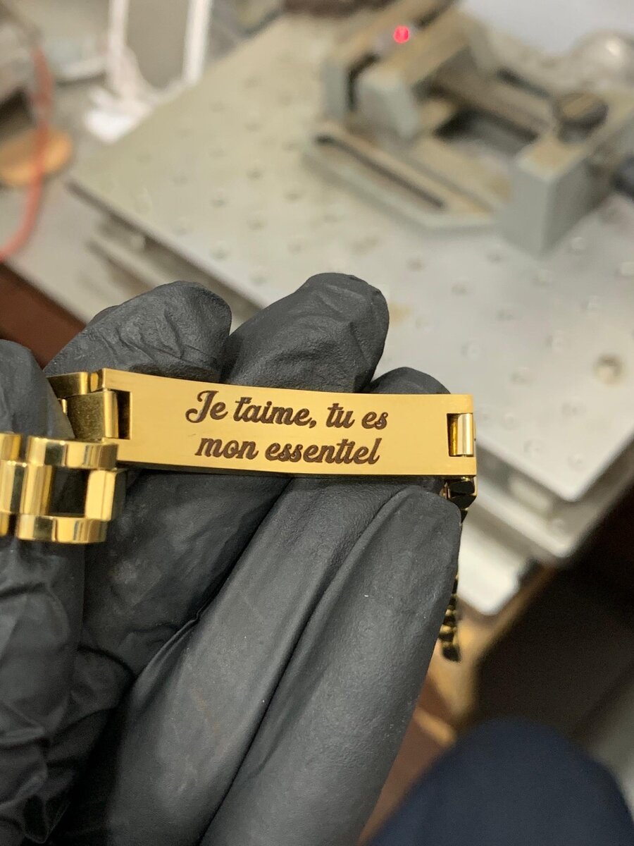 Bracelet personnalisé gravé