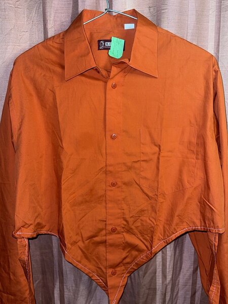 Chemise Orange Élégante