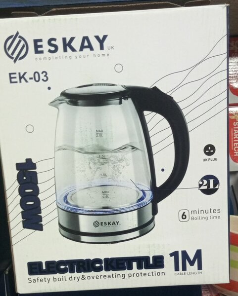 Bouilloire Électrique Verre 2L