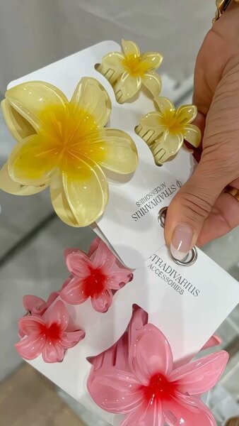 Pinces à cheveux fleurs élégantes