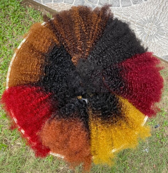 TOUFFE POUR TWIST  2tonsORANGÉ