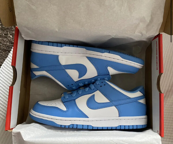 Baskets basses bleu et blanc