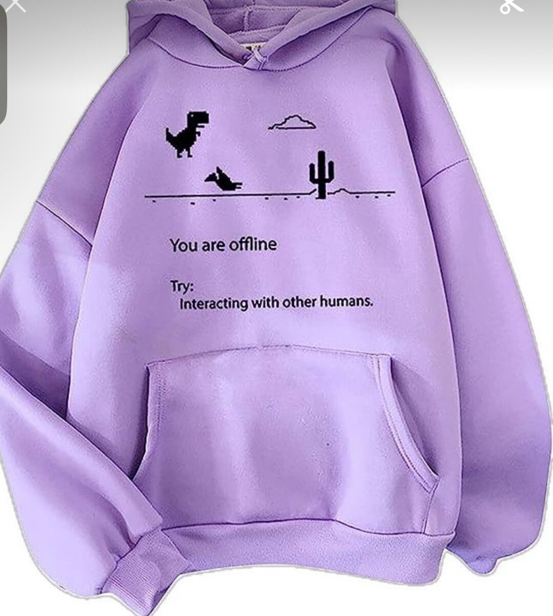 Sweat à capuche violet pop culture