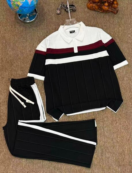 Ensemble homme sportswear noir et blanc