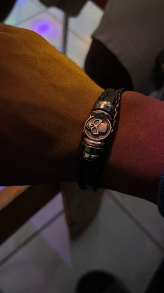 Bracelet en cuir motif style