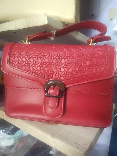 Red fashionable bag
