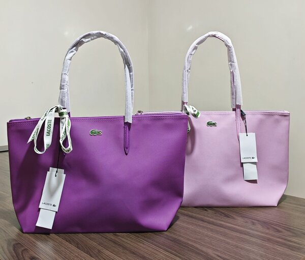 Sac cabas Lacoste femme violet