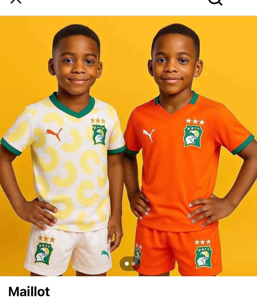 Maillot enfant Côte d'Ivoire