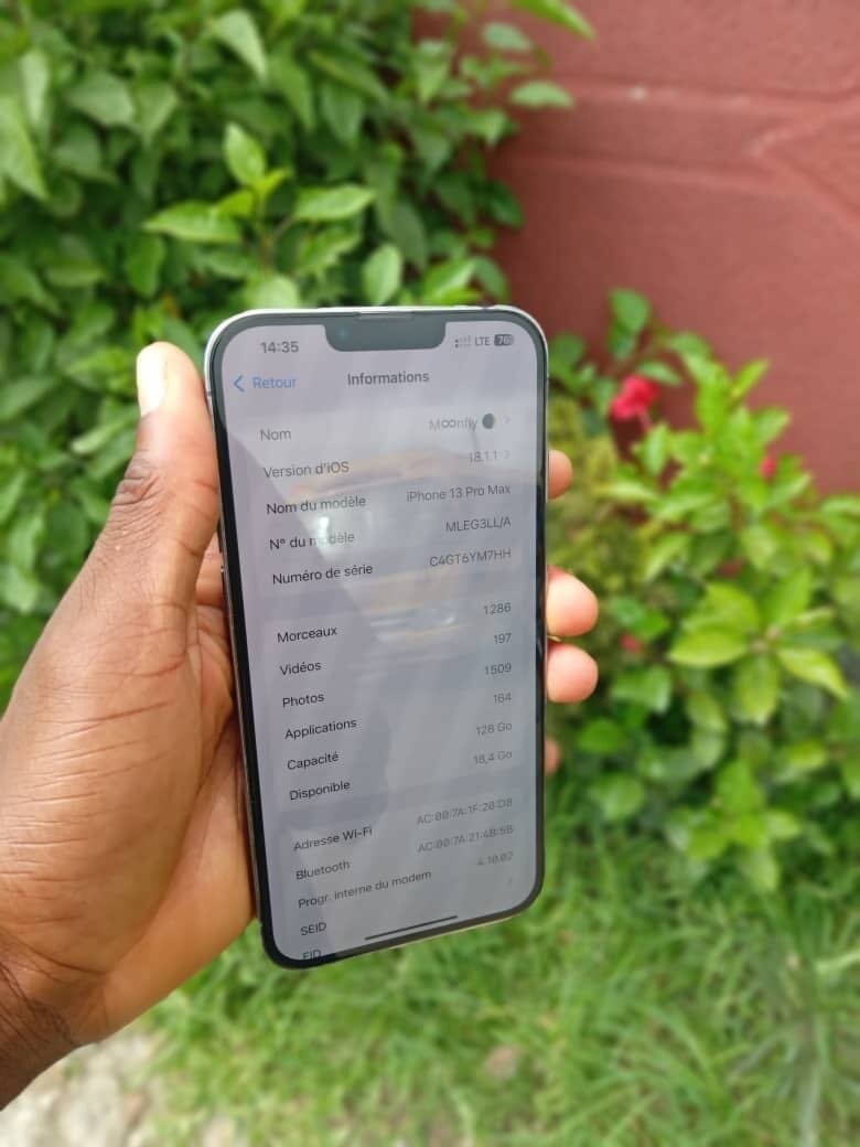 iPhone 13 Pro Max 128 go importé batterie 86% jamais démonté