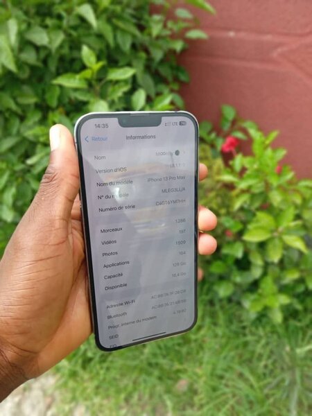 iPhone 13 Pro Max 128 go importé batterie 86% jamais démonté