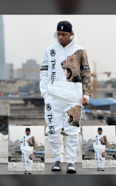 Ensemble survêtement imprimé 'The King' pour homme