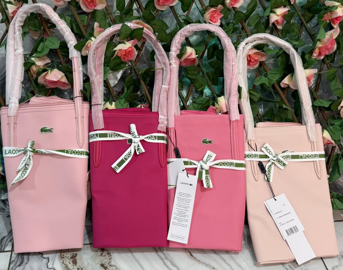 Sac à main en cuir Lacoste