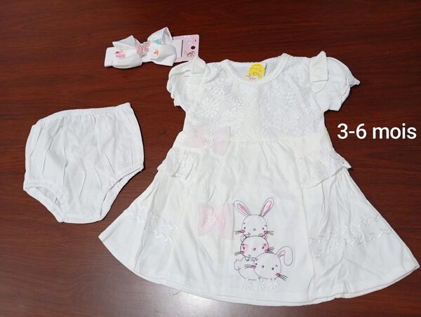 Robe bébé 3-6 mois mignonne