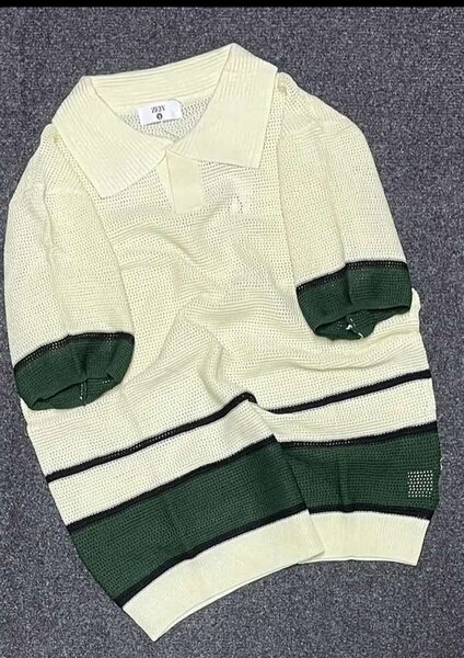 Pull homme en maille respirante