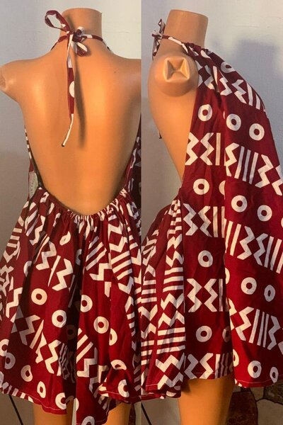 Robe d'été dos nu fleurie