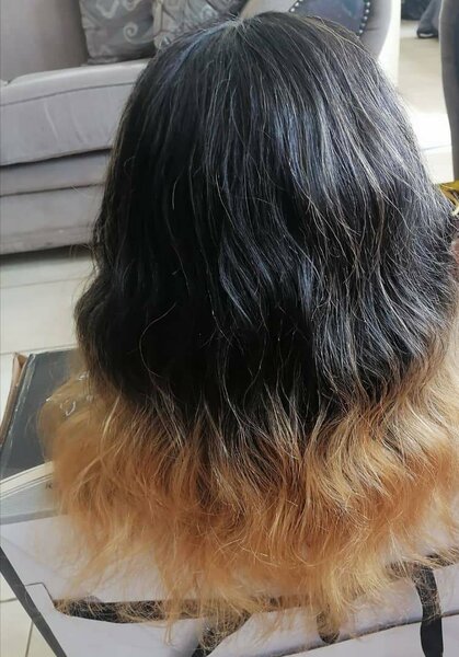 Lace front synthetic wig