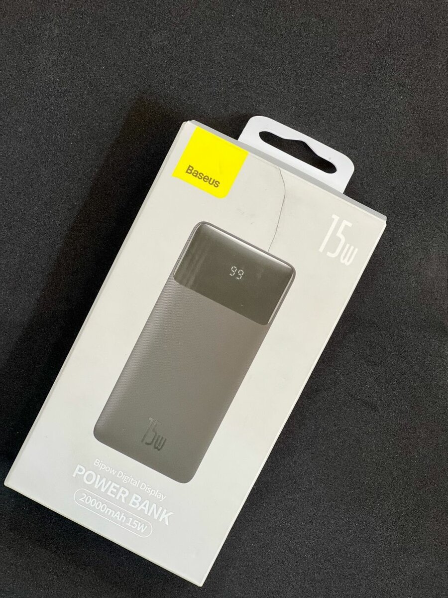 Baseus Bipow Digital Display Power Bank 20000mAh 15W