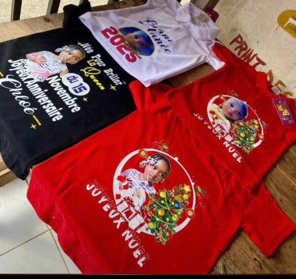 T-shirt personnalisée fête