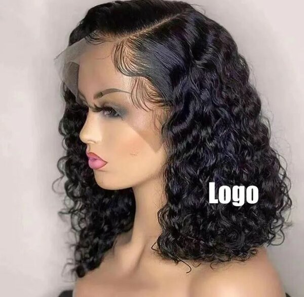 Perruque cheveux bouclés noirs