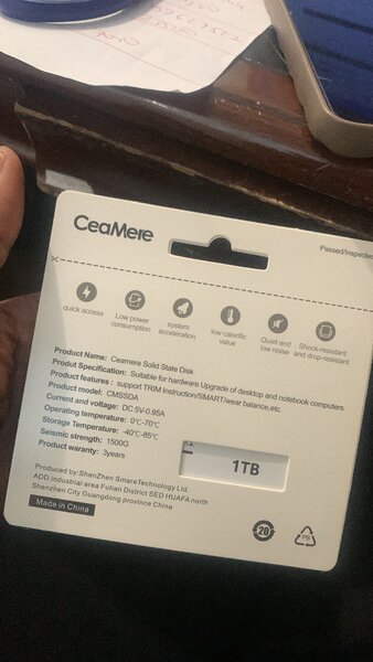 Disque dur interne SSD 1 téra