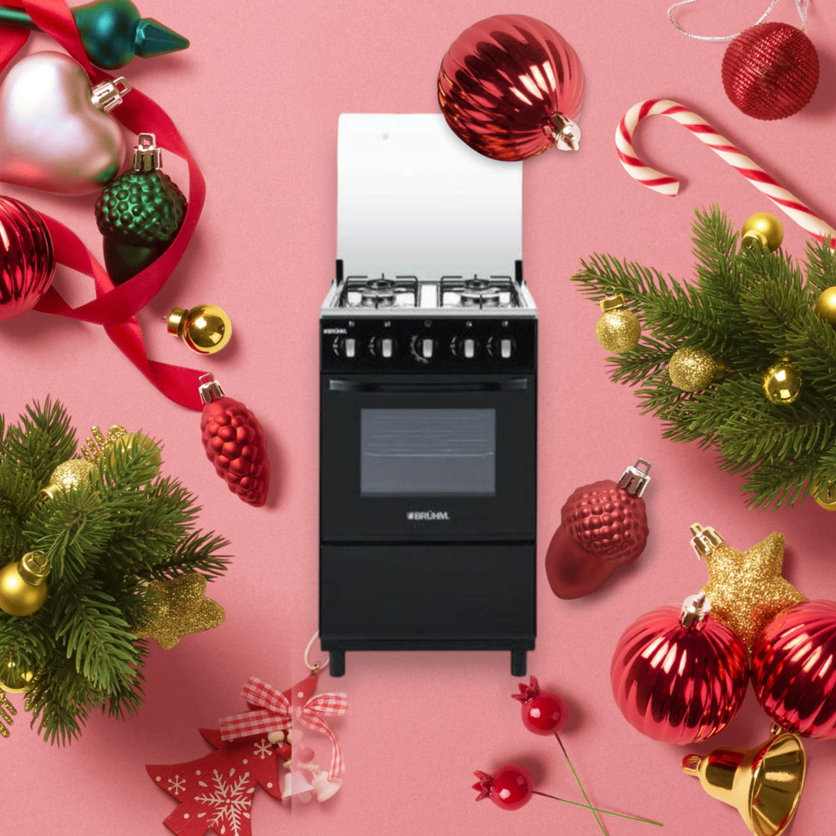 Bruhm top notch 4 burner standing oven