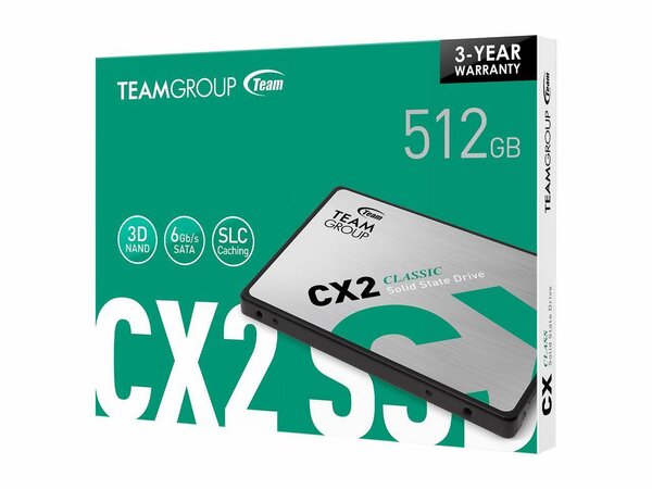 TeamGroup  CX2  SSD  SATA  512GB