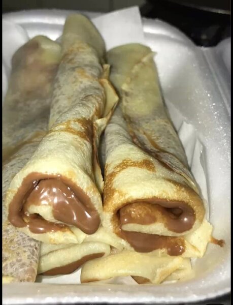 Crêpes fourrées au chocolat