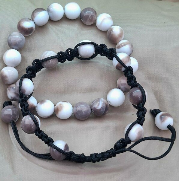 Bracelet perles naturels élégant