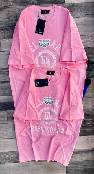 T-shirt rose imprimé tendance