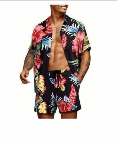 Ensemble de plage tropical homme