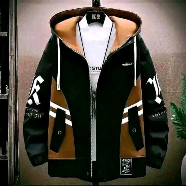 Blouson homme luxe noir et blanc