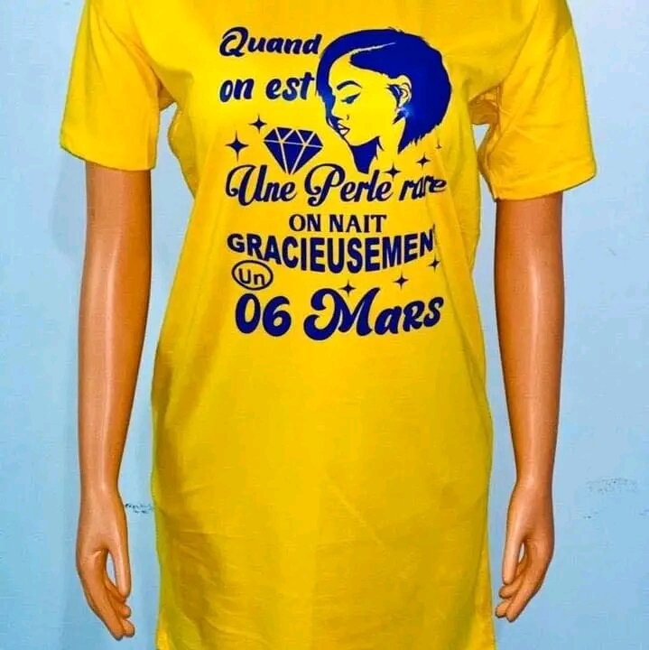 T-shirt d'anniversaire + casquette