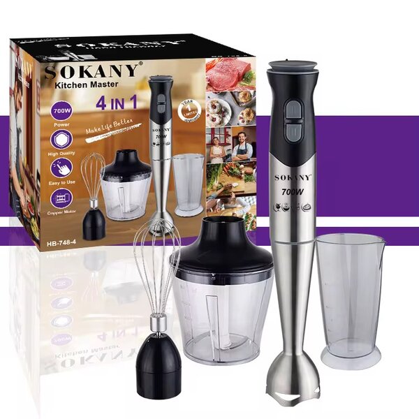 Mixeur Plongeant Sokany 4 en 1