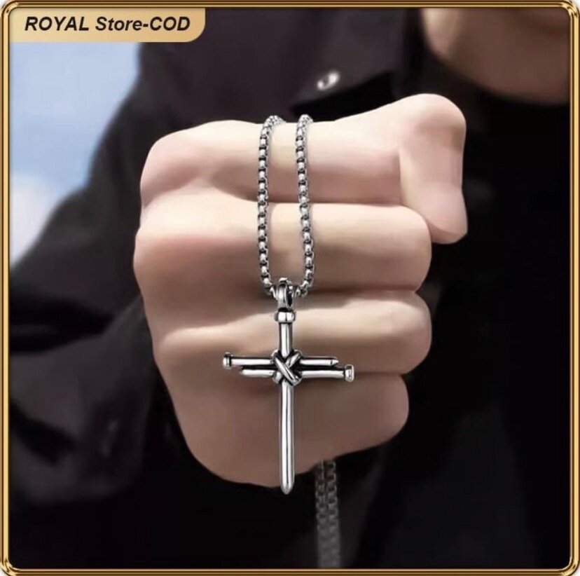 Collier Croix en Acier inoxydable