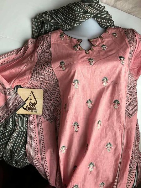 Beautiful 2pc embroidery dress stitched