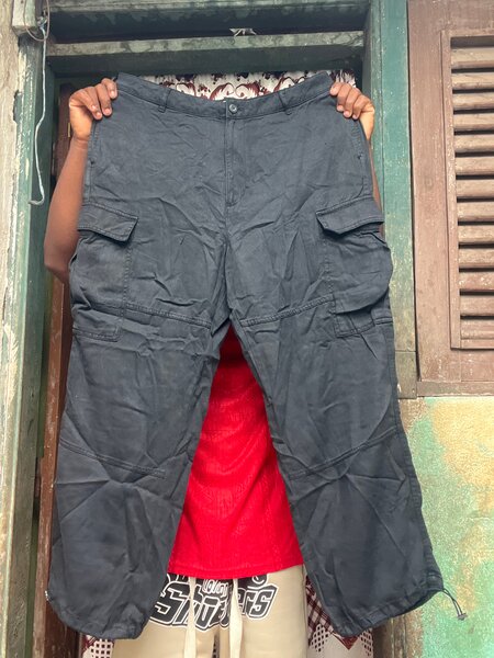 Pantalon cargo noir homme