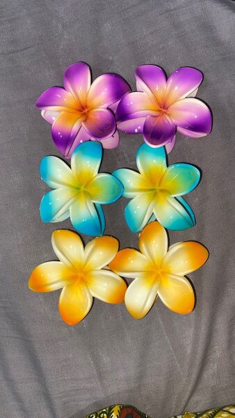 Épingles à cheveux fleurs tropicales