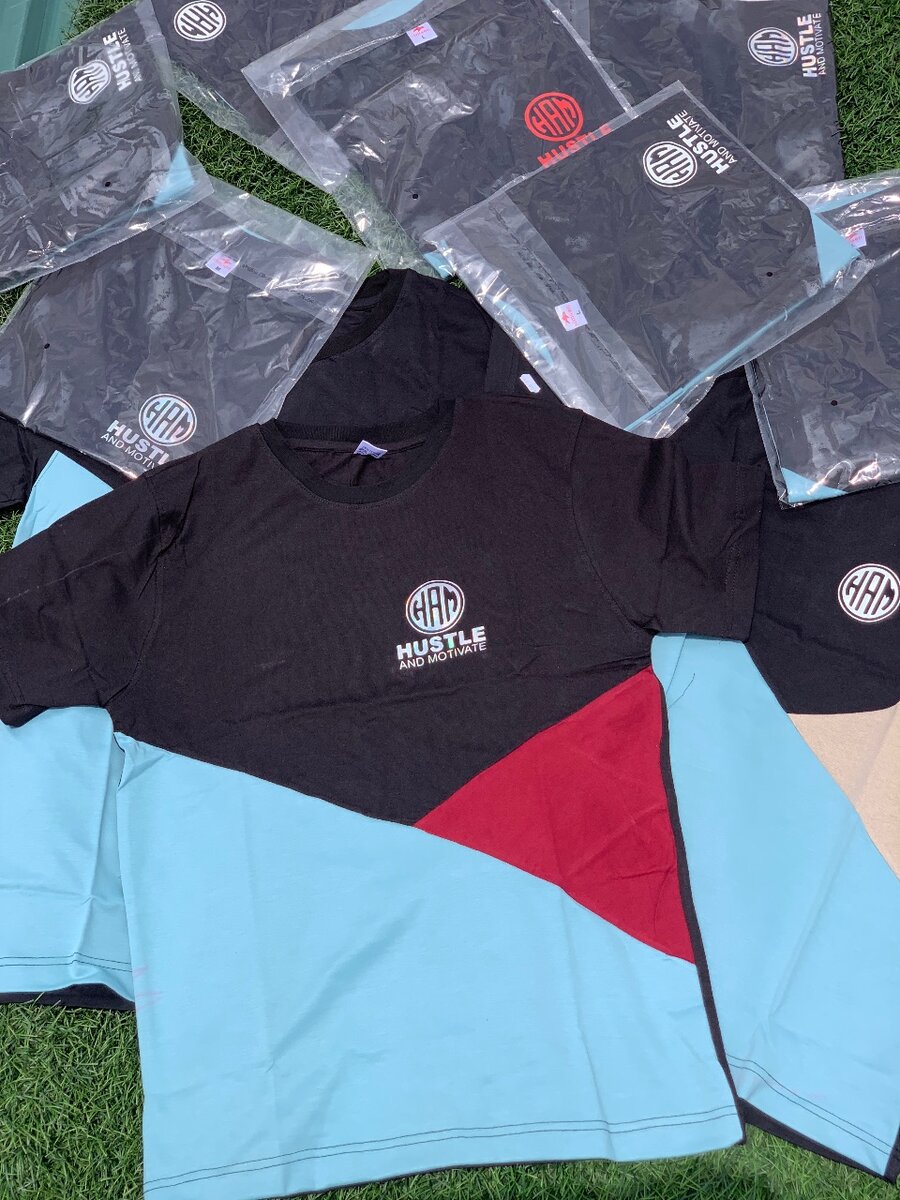 Hustle and motivate t-shirts