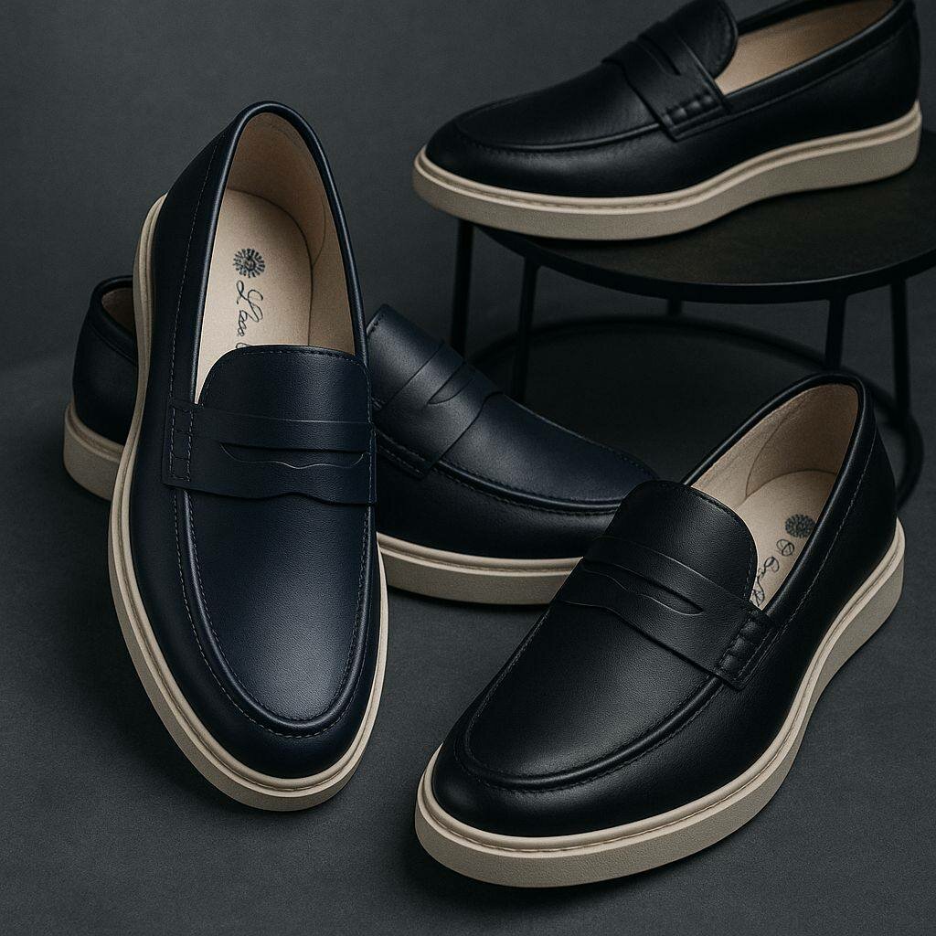 Mocassins élégants en cuir