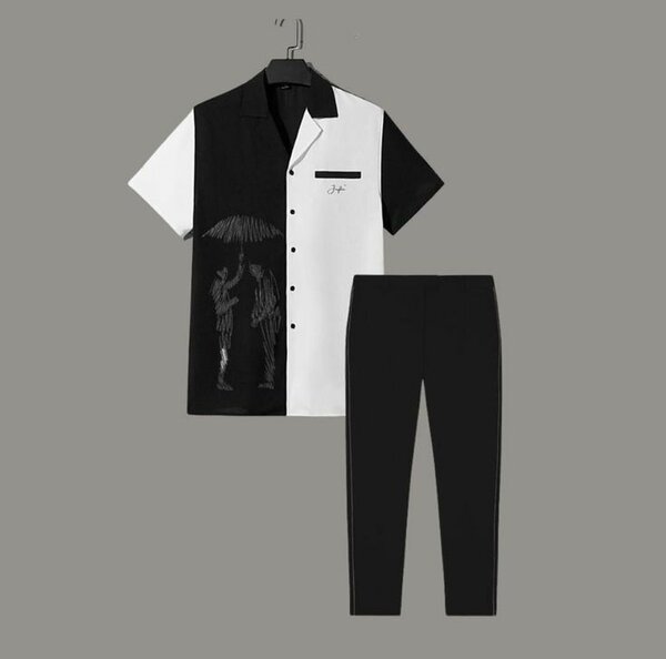 short-sleeved shirt and trouse